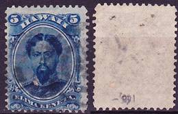 Hawaii 1866 King Kamehameha V. Definitive Mi 17 Used O - Hawaï