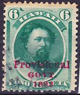 Hawaii 1893 Provisional Government Ovpt Issue Mi 46 Used O, I Sell My Collection! - Hawaï
