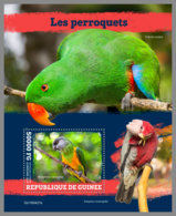 GUINEA REP. 2019 MNH Parrots Papageien Perroquets S/S - IMPERFORATED - DH1950 - Perroquets & Tropicaux