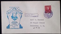 CANADA 1936 TO U.S.A PAQUEBOT COVER WITH NIPPON POST POSTMARK - Lettres & Documents