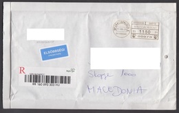 HUNGARY, R-COVER, LABEL / REPUBLIC OF MACEDONIA  (006) - Briefe U. Dokumente