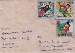 BHUTAN SCOUTS Series USED Postal COVER 1969 Good/USED - Storia Postale