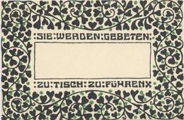 Wiener Werkstätte Ballkarte Sie Werden Gebeten ... Zu Tisch Zu Führen I- - Kokoschka