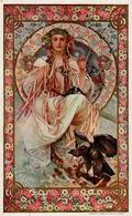 Mucha, Alfons Frau Adler II (keine Ak-Einteilung, Kl. Einriss) - Mucha, Alphonse