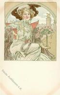 Mucha, Alfons Frau Rosen Denkmal I-II - Mucha, Alphonse