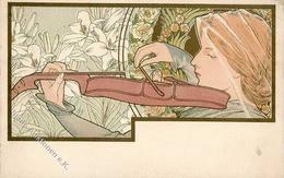 Mucha, Alfons Geigenspielerin I-II (keine Ak-Einteilung) - Mucha, Alphonse