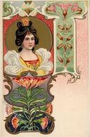 Jugendstil Frau  I-II Art Nouveau - Other & Unclassified