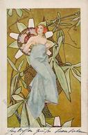 Jugendstil Frau  Lithographie 1900 I-II (Marke Entfernt) Art Nouveau - Andere & Zonder Classificatie