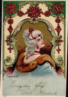 Jugendstil Frau Granat  1901 I-II Art Nouveau - Sonstige & Ohne Zuordnung