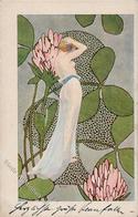 Jugendstil Frau Klee  Lithographie 1900 I-II (Marke Entfernt) Art Nouveau - Other & Unclassified