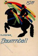 Kunstgeschichte Dresden Bauernball Sign. Lindner, P Künstler-Karte 1911 I-II - Ohne Zuordnung