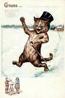 LOUIS WAIN - (nicht Sign.) Stukenbrok-Katzen-Werbe-Ak I Chat - Wain, Louis