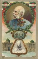 Mechanik-Karte Kaiser Franz Josef 60 Jahre Regierung Dreh-Karte I-II - Sonstige & Ohne Zuordnung