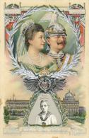 Mechanik-Karte Kaiser Wilhelm II Und Frau Zur Silberhochzeit Dreh-Karte I-II - Andere & Zonder Classificatie