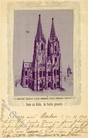 Seide Gewebt Kölner Dom 1903 I-II (kl. Fleck) Soie - Other & Unclassified