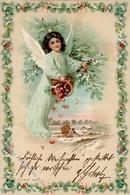 HGL Weihnachten Engel  1900 I-II Noel Ange - Hold To Light