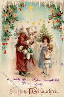 HGL Weihnachtsmann Kinder Soielzeug  Lithographie 1903 I-II Pere Noel - Hold To Light