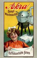 Werbung Artern (O4730) Akra Dampf-Waschmaschine Kyffhäuserhütte I-II Publicite - Werbepostkarten