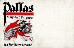 Werbung Auto Pallas Vergaser I-II Publicite - Werbepostkarten