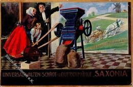 Landwirtschaft Maschine Universal Walzen Schrot U. Quetschmühle Saxonia Windmühle  I-II (Eckbug) Paysans - Exhibitions