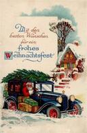Weihnachtsmann Auto  I-II Pere Noel - Sonstige & Ohne Zuordnung
