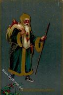 Weihnachtsmann Puppe  Prägedruck 1910 I-II (Marke Entfernt) Pere Noel - Sonstige & Ohne Zuordnung