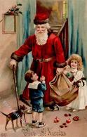 Nikolaus Kinder Puppe  Prägedruck 1909 I-II Pere Noel - Other & Unclassified