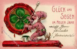 Neujahr Zwerg  Prägedruck 1906 I-II Bonne Annee Lutin - New Year