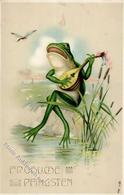 Frosch Personifiziert Pfingsten 1919 I-II Grenouille - Other & Unclassified