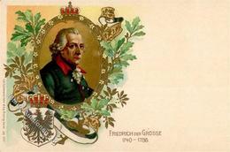 Adel - Prägelitho FRIEDRICH DER GROSSE 1740-1786 I - Royal Families