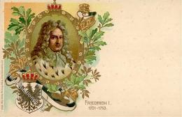 Adel - Prägelitho FRIEDRICH I 1701-1713 I-II - Royal Families