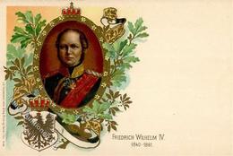 Adel - Prägelitho FRIEDRICH WILHELM IV 1840-1861 I - Royal Families