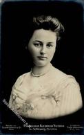 Adel Prinzessin Alexandra Victoria Schlewig-Holstein Foto AK 1907 I-II - Koninklijke Families