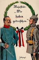 Adel Kaiser Wilhelm II WK I Soldat Sign. Nagel, Günther I-II - Königshäuser