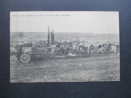 DR Feldpost 1. WK Feldpost AK 1915 Blick In Ein Feldlager An Der Berühmten Cote Lorraine Etappen Kraftwagen Park Strantz - Briefe U. Dokumente