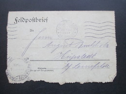 DR Feldpost 1. WK Feldpost 1917 Feldpostbrief Kais. Deutsche Feldpost Fahrer In Belgien Gent ?! - Briefe U. Dokumente