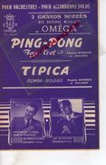 PARTITION MUSICALE- PING PONG-FOX TROT-EUGENE HANSEN ET DALSEN-TIPICA -BOURVIL-ACCORDEON-MAUGEIN FRERES TULLE 19- HUY - Partituren