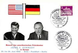 FRANKFURT/Main - Besuch D. Amerikanischen Präsidenten JOHN F.KENNEDY 1963 Mit S-o I - Ohne Zuordnung