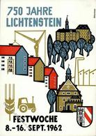 LICHTENSTEIN - 750 Jahre FESTWOCHE 1962  - Mit Postkutsche Befördert I - Ohne Zuordnung