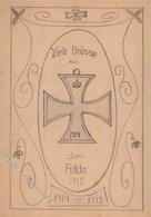 WK I Handgemalt Eisernes Kreuz  1915 I-II Peint à La Main - Sonstige & Ohne Zuordnung