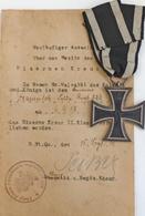 WK I Orden Eisernes Kreuz II. Klasse Mit Vorläufigen Besitzzeugnis I-II - Other & Unclassified