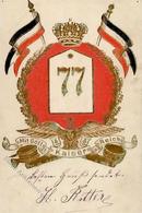 Regiment Celle (3100) Nr. 77 Inft.-Regt. Prägedruck 1907 II- (beschnitten) - Regiments
