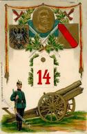Regiment Strasbourg (67000) Frankreich Nr. 14 Fuß-Art.-Regt. Prägedruck 1912 I-II (kl. Stauchung) - Regimente