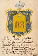 Regiment WORMS - Regiment 118 Prägekarte I-II - Regimente