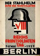 Weimarer Republik Berlin Mitte (1000) Der Stahlhelm Reichsfrontsoldatentag I-II - Oorlog 1914-18