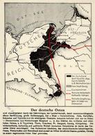 NS-LANDKARTE WK II - Der DEUTSCHE OSTEN I - Weltkrieg 1939-45