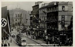 Saarabstimmung WK II Saarbrücken (6600) Adolf Hitler Straße Bergamt Foto AK I-II - War 1939-45