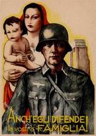 Propaganda WK II - ITALIEN - Anchegli Difende La Vostra FAMIGLIA - Stalag-Zensur I-II - Oorlog 1939-45