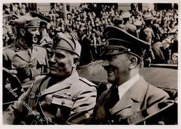 Hitler Mussolini WK II PH M 3  Foto AK I-II - War 1939-45