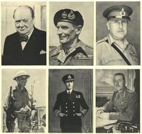 ENGLAND WK II - Englands MILITÄR-FÜHRER  - 6er Serie CHURCHILL - MONTGOMERY - MAILAND WILSON - Lourd MOUNBATTEN - Feldma - Oorlog 1939-45